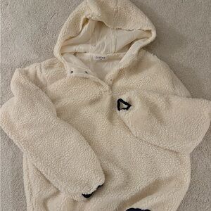 PARKE Cozy Collection- Cozy Cream Sherpa Hoodie *worn once, condition like new*
